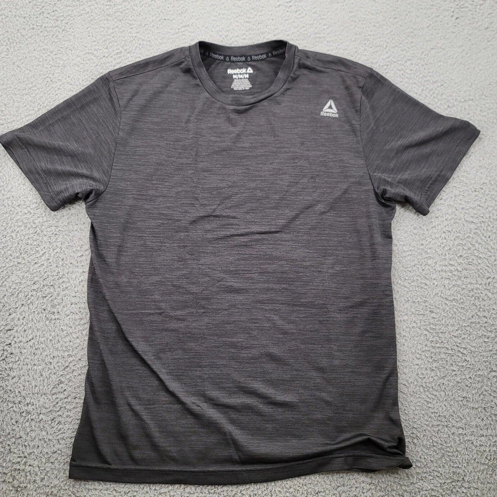 Reebok Shirt Mens Medium Black Short Sleeve Crew Neck